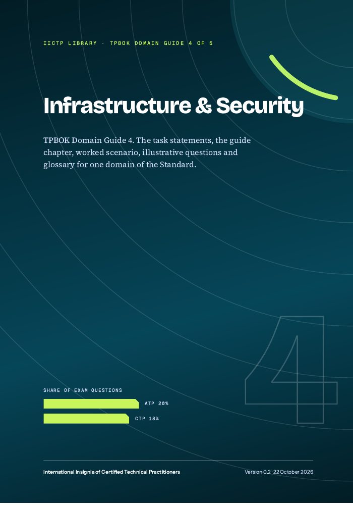 Cover of Domain Guide 4: Infrastructure & Security