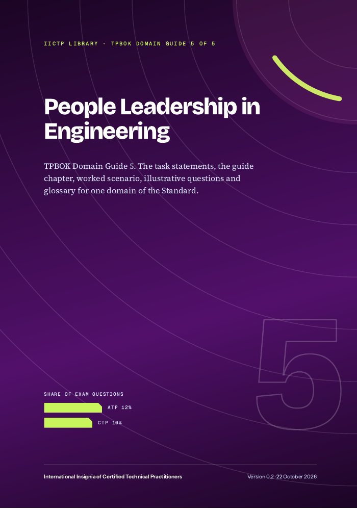 Cover of Domain Guide 5: People Leadership in Engineering